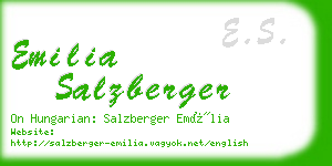 emilia salzberger business card
